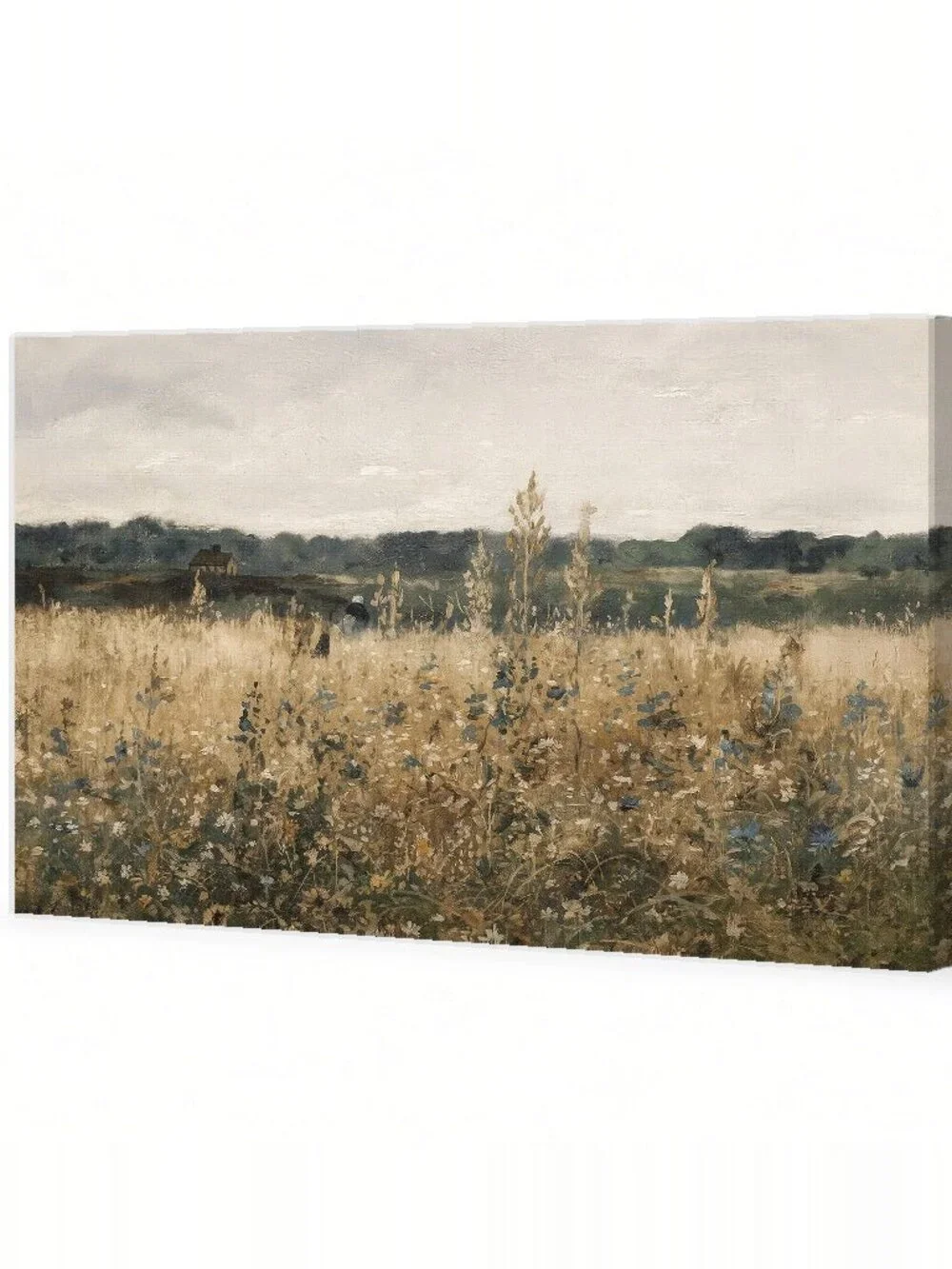 Free shipping Serene country landscape canvas wall art framed 18x12 inch